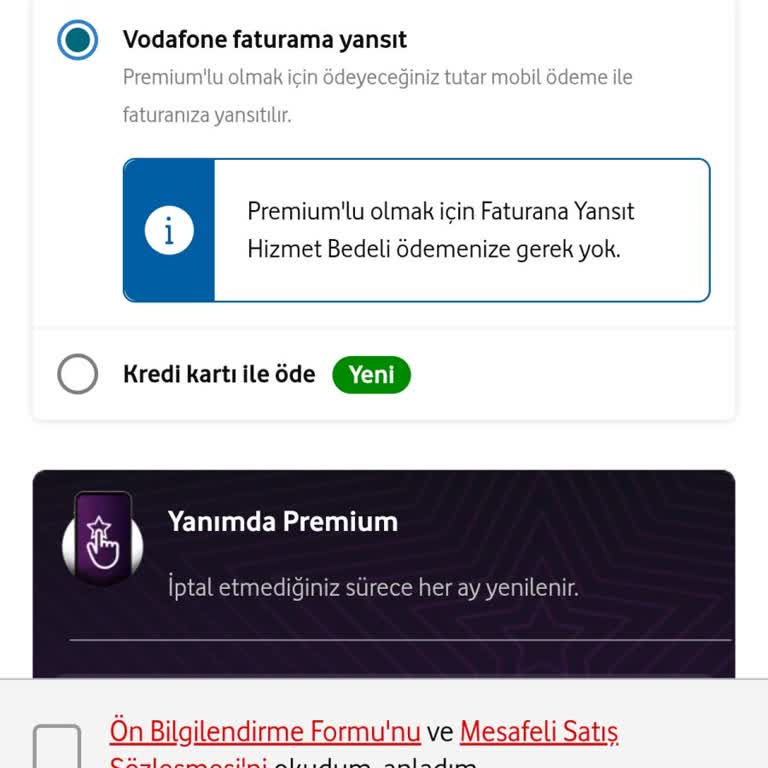 Yanımda Premium Ücretsiz 2 Aylık Üyeliği Aktif Edilmedi Ve Ücret İstendi