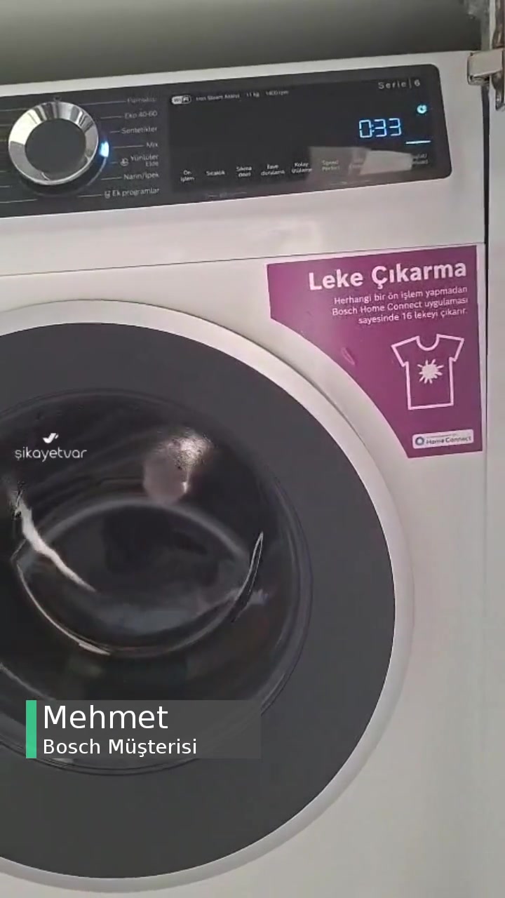 Bosch Çamaşır Makinesi Aldığımız Günden Bu Yana Ses Çıkarıyor! videonun kapak resmi