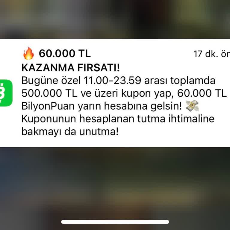 Vaat Edilen 60.000 TL Bilyon Puan Bonusun Hesaba Yansımaması