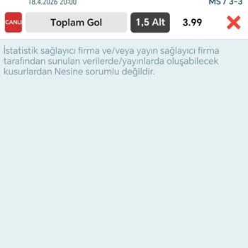 Nesine Uygulamasındaki Yanlış Kırmızı Kart Bilgisi Nedeniyle 7.700 TL Kayıp