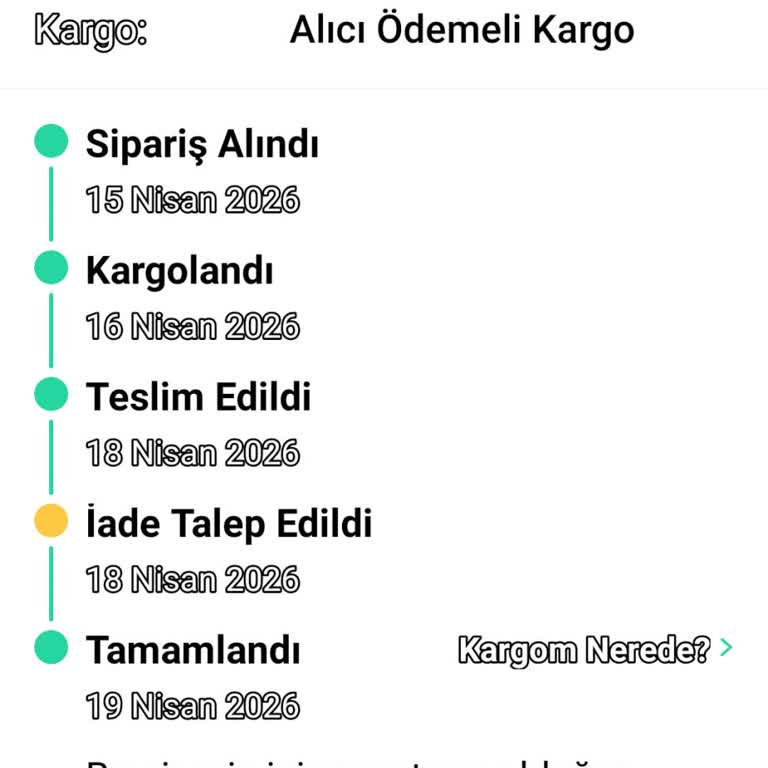 Satıcı Yanıltıcı Beden Bilgisi ve Dolap İade Politikası İhlali