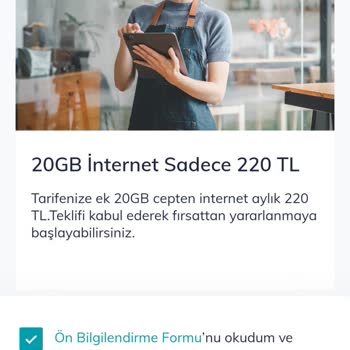 220 TL Görülen Ek İnternet Paketi 275 TL Olarak Faturalandı: İade Talebi