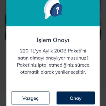 220 TL Görülen Ek İnternet Paketi 275 TL Olarak Faturalandı: İade Talebi