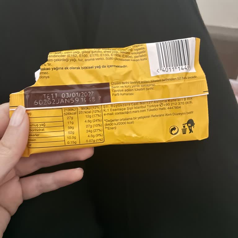 M&M’s Peanut Ürünün Bozulmuş Tadına İlişkin Açıklama Ve Özür Talebi