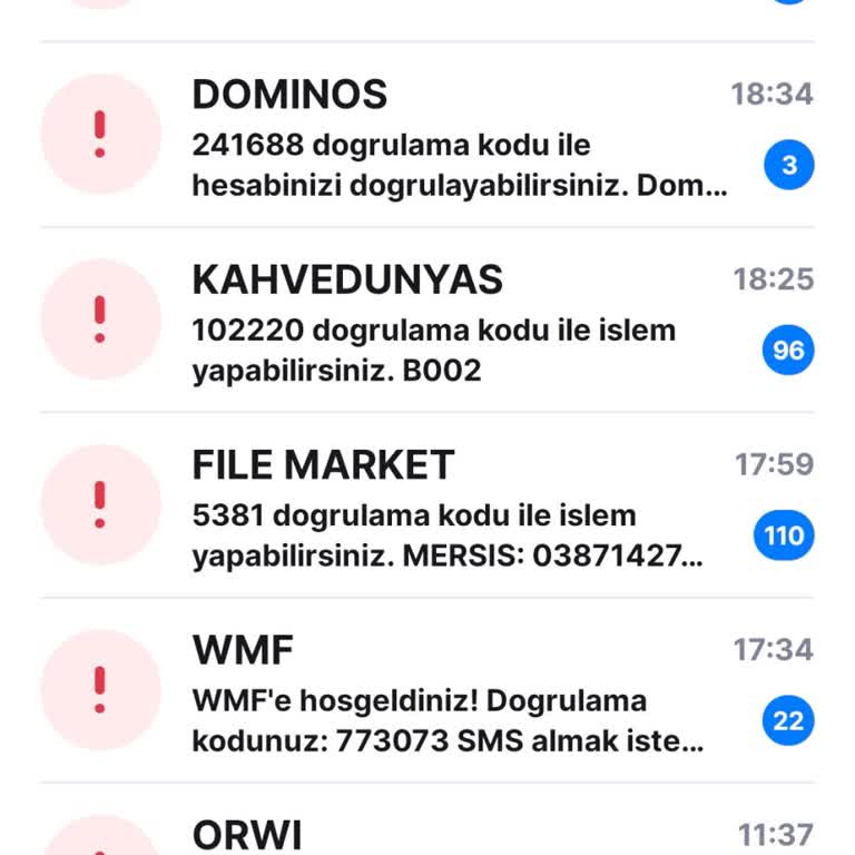 WMF Doğrulama SMS’lerinin Spam Olarak Gönderilmesi Ve Güvenlik Endişesi