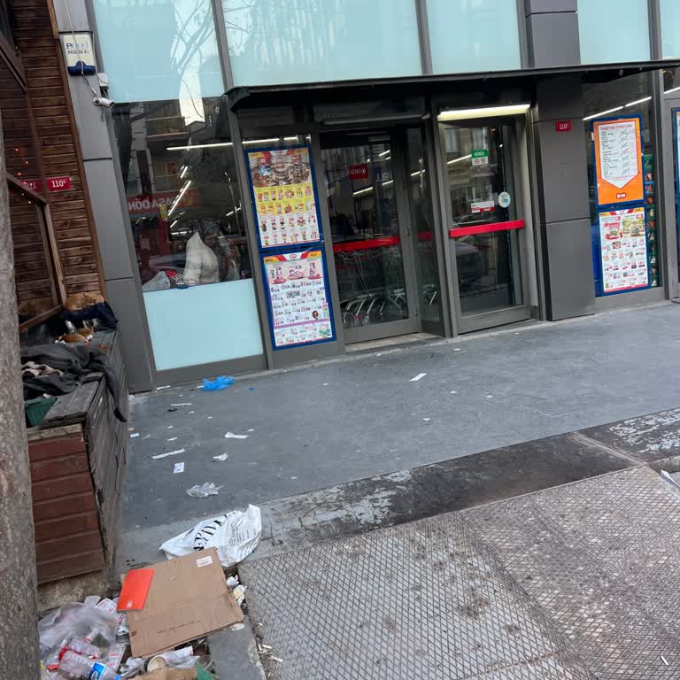 BİM Şubesinin Girişi Uzun Süredir Pis Ve Bakımsız