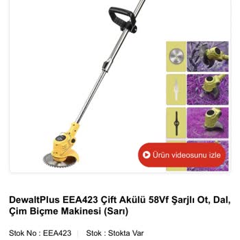 Ekinler El Aletleri Dewalt İddialı Sahte Çim Biçme Makinesi