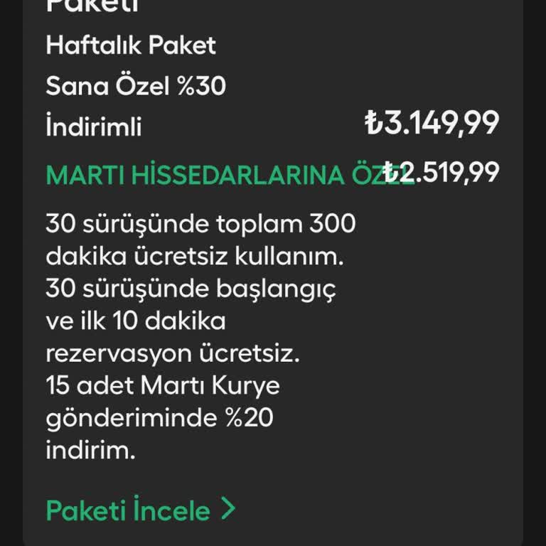 Martı Tag Süper Üyelik Zamı Sürücü Kazancını Yok Ediyor