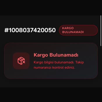 Kargo Bilgisi Gelmeyen 877 TL’lik Siparişin İadesi İçin Acil Talep