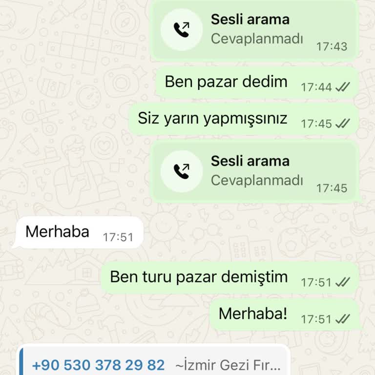 Hafta Sonu Turu Tarihindeki Belirsizlik Nedeniyle İade Talebi