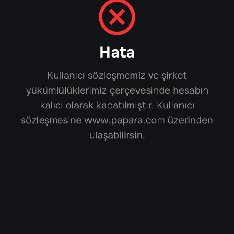 Papara Hesabım Kısıtlandı, 10.000 TL'yi Kullanamıyorum