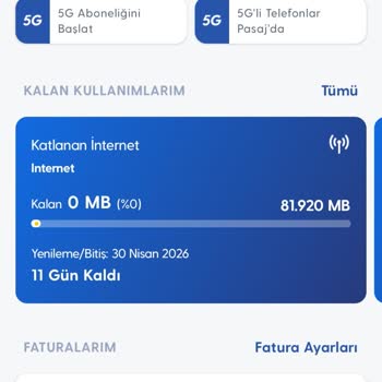 Turkcell Satın Aldığım İnternet Paketi 7 Dakikada Bitti, Çözüm Bekleniyor