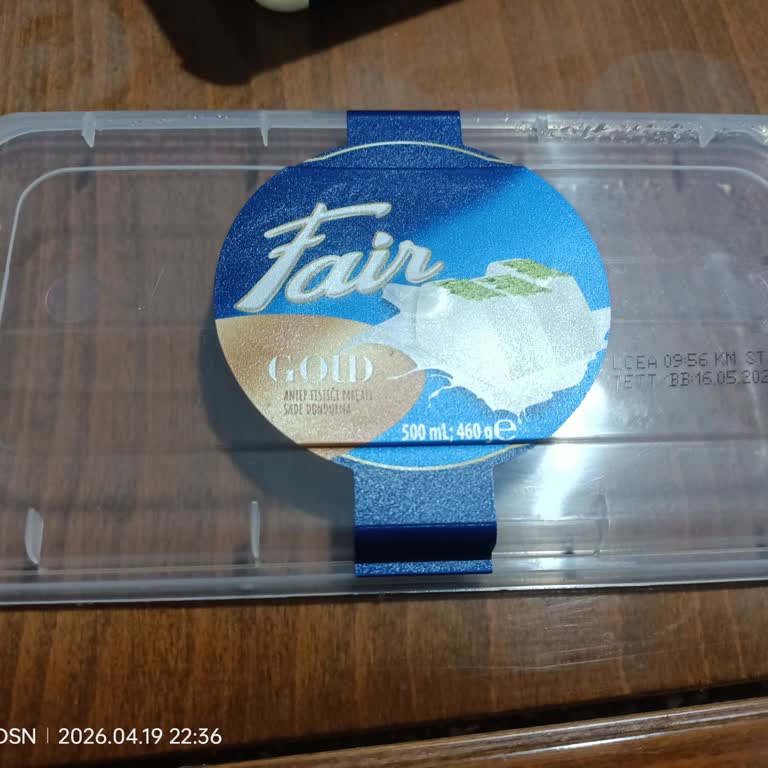 BİM'den Alınan Fair Gold Kaymaklı Dondurmanın Tat Ve Doku Sorunu
