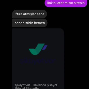 Instagram Üzerinde Şikayetvar İsmiyle Oltalama Ve İftira Mesajı