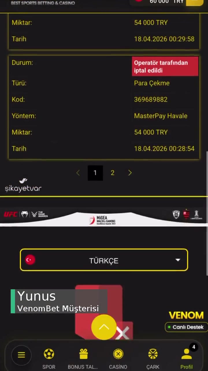 Venombet Hüsranı! videonun kapak resmi