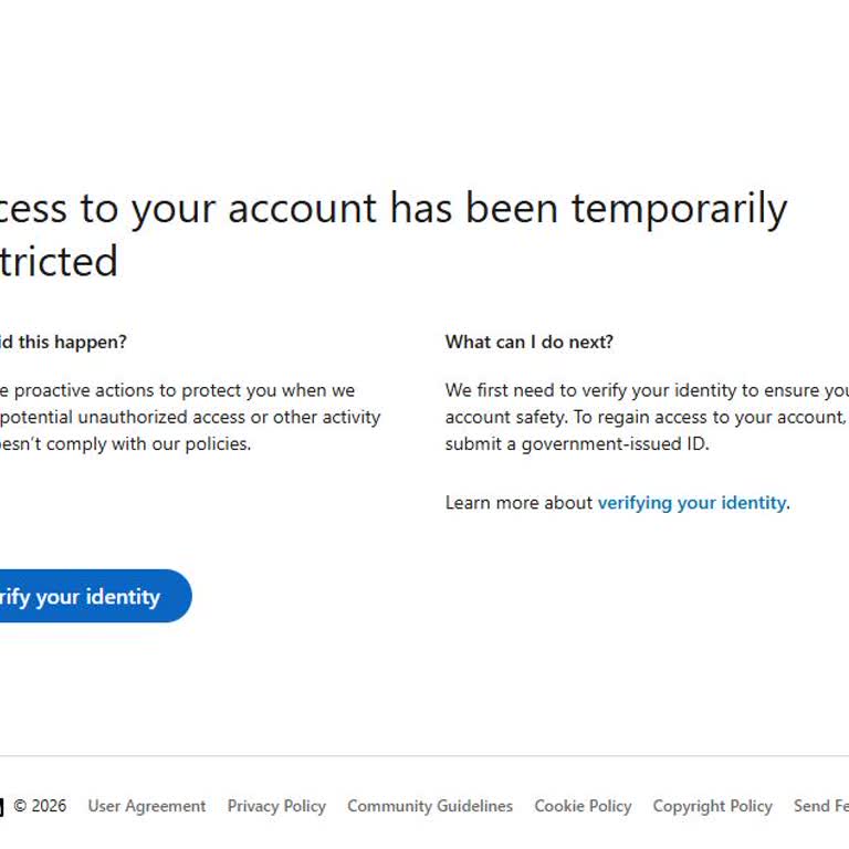 Request For Review Of Restricted LinkedIn Account
