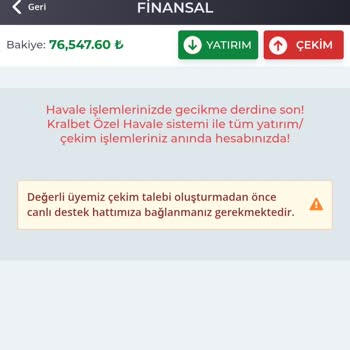 Kralbet Sitesine Erişim Sorunu Ve 76 Bin TL Çekim İptali
