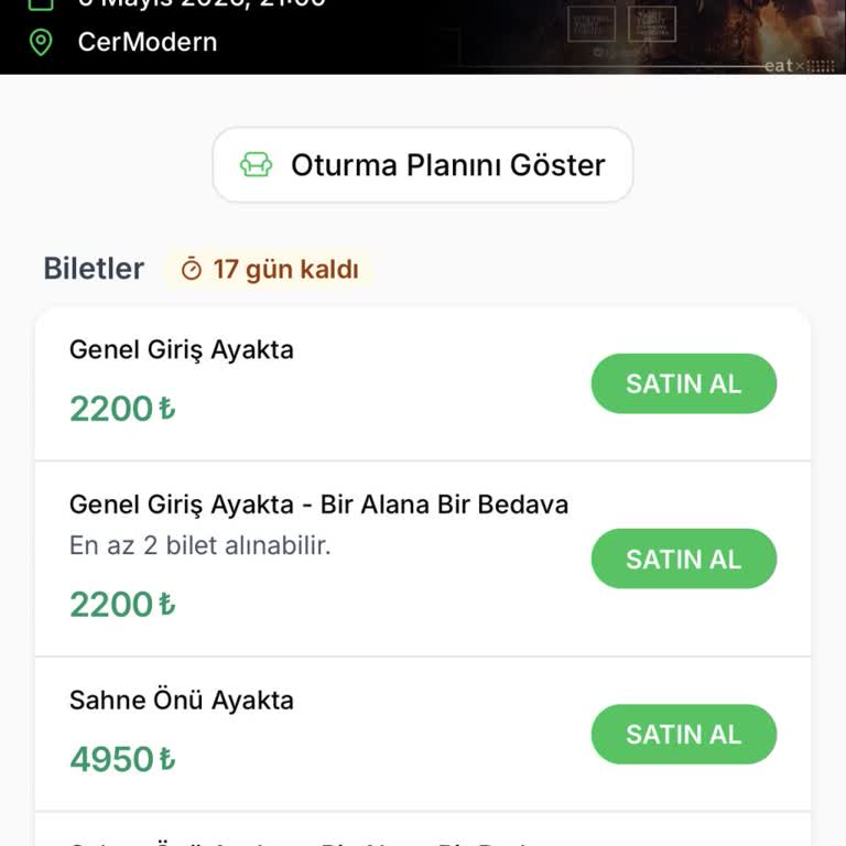 Genel Giriş Bileti İçin Aşırı Ücret Ve Bildirilmeyen Kampanya