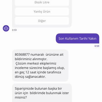 Yaklaşan Son Kullanma Tarihli Ürünlerin İadesi Getir Su’da Cevapsız Kaldı