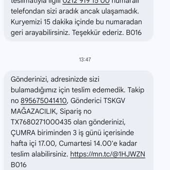 DHL Ecommerce Türkiye Teslim Edilmeyen Değerli Askeri Hatırlık Seti