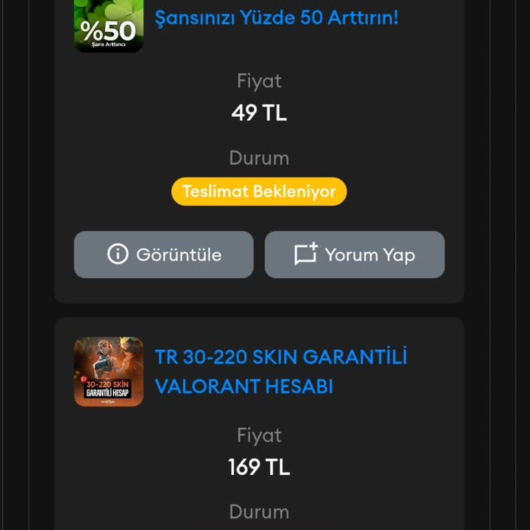 Canlı Destek Cevap Vermiyor Ve Hesap Teslim Edilmiyor