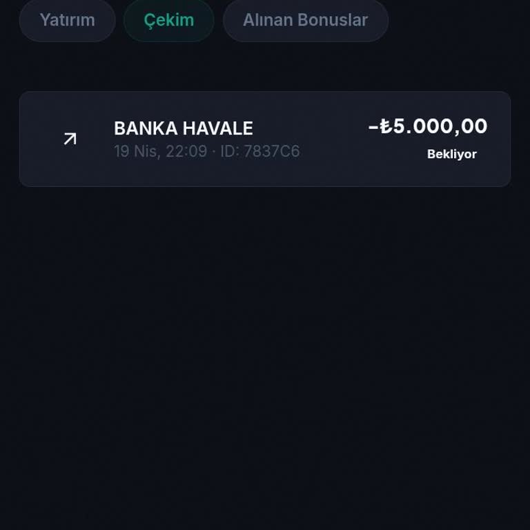 5.000 TL Çekim Talebinin Onaylanmaması Ve Canlı Destek Engeli