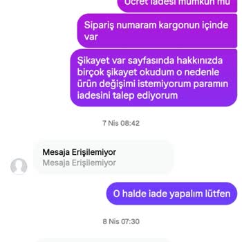 Yanlış Ürün Gönderildi, İade Alamadım