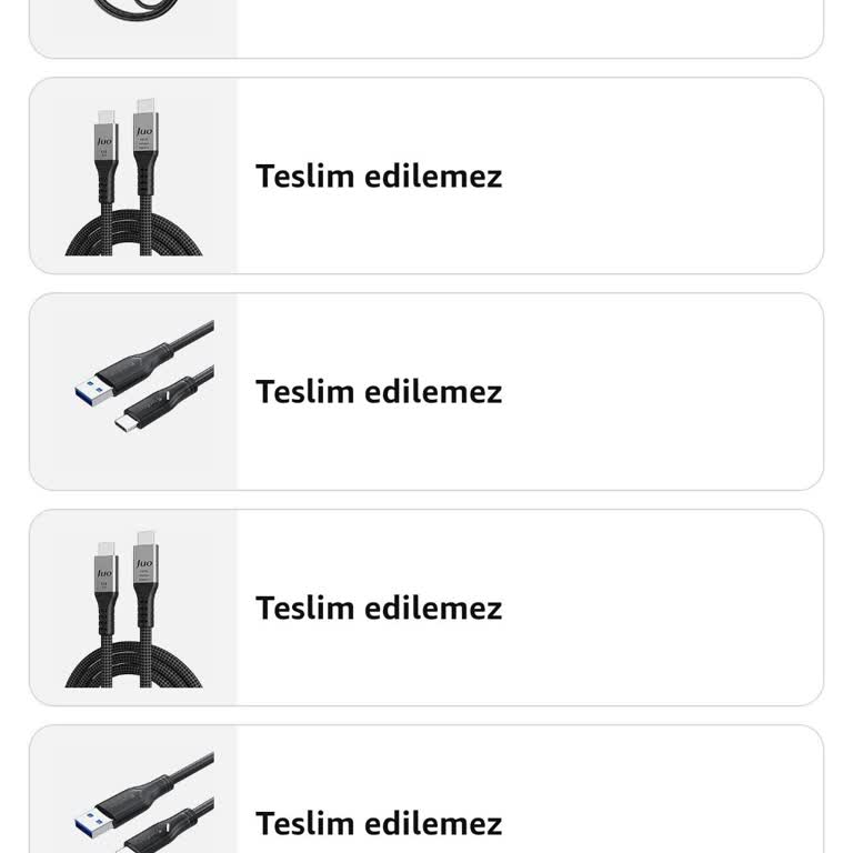 Acil İhtiyacımda Üç Kez İptal Edilen USB-C Kablo Siparişi Ve Teslimat Gecikmesi