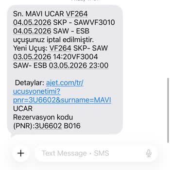 Uçuş Değişikliği Sonrası Alınan Servis Ücreti Ve Ek Masraflar Kabullenilemez