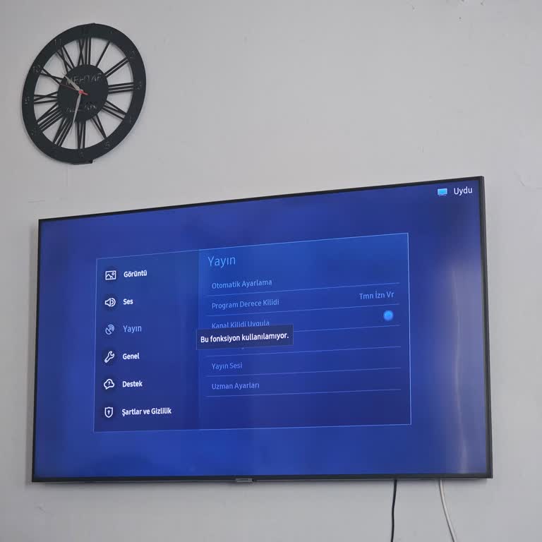 Yayın Ayarları Çalışmıyor, Ücretsiz Onarım Talebi