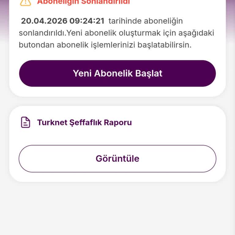 Aboneliğim Kendi Kendine İptal Edildi, İnternet Hizmeti Hiç Açılmadı