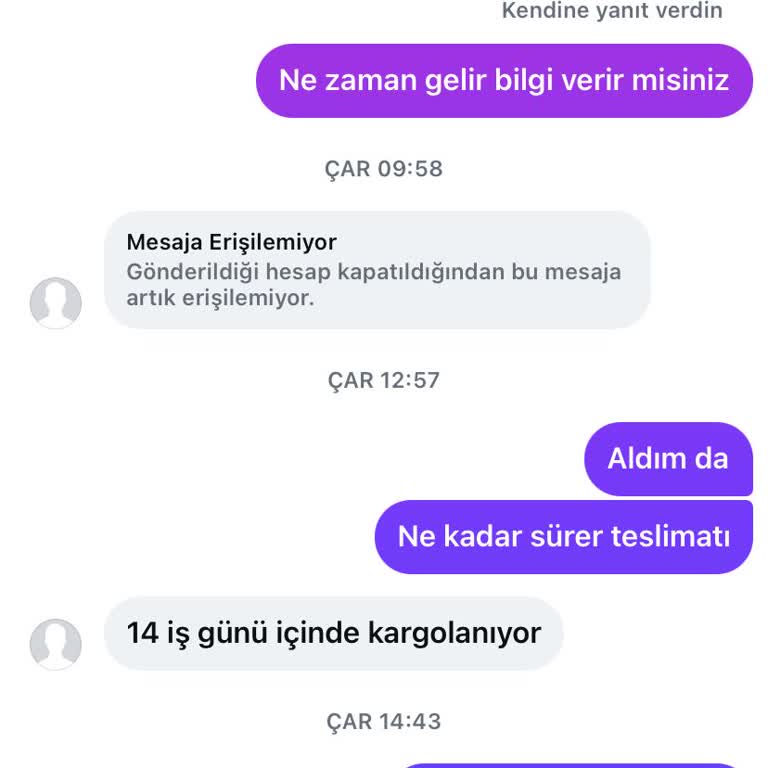Mes Prive'den Sipariş Edilen Elbise Gönderilmedi Ve 2.500 TL İadesi Bekleniyor