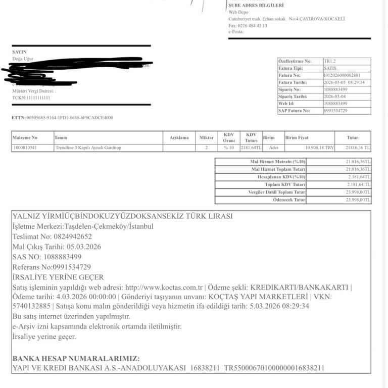 Teslim Edilmeyen Gardırop Ve İade Gecikmesi