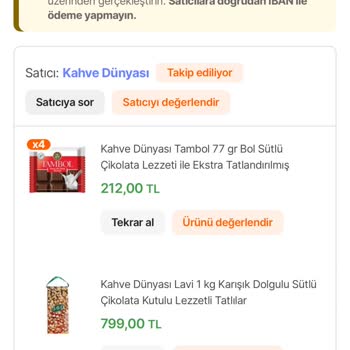 Açılmış Çikolata Paketi Teslim Edildi, Hızlı Değişim Talebi