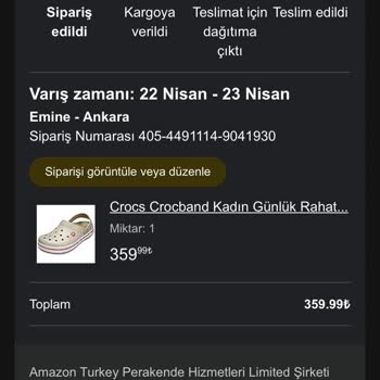 Amazon’da İndirimli Crocs Terlik Siparişim Nedensiz İptal Edildi