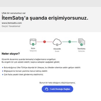 Uyarı Almadan Verilen IP Banı Nedeniyle Hesabım Kullanılamıyor