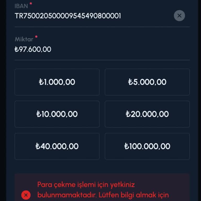 Kazandığım 97.600 TL İçin Belgeler Gönderdim, Hesabım 20 Gün Boyunca Kısıtlı Ve Çekim Yapamıyorum