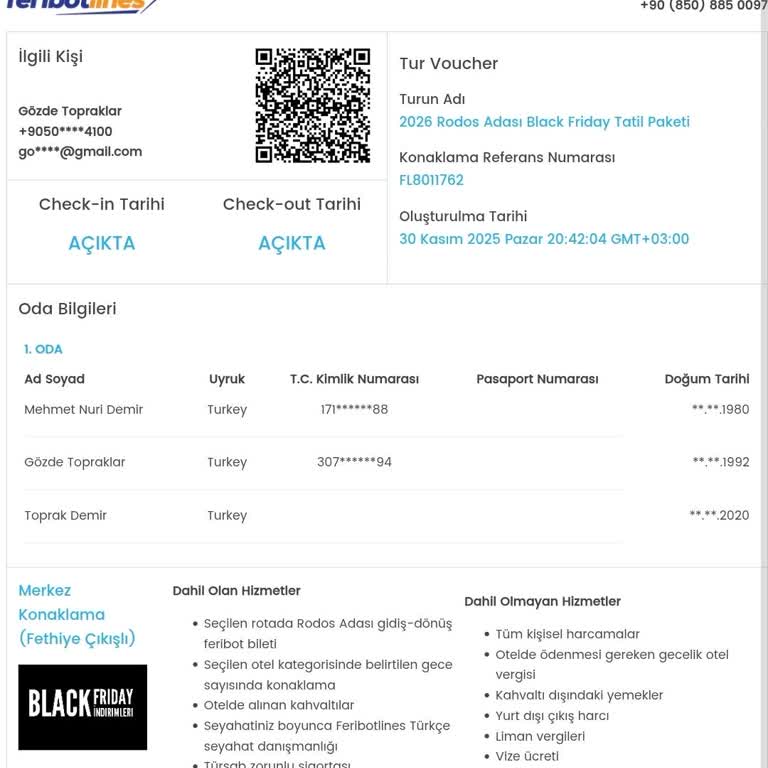 Rodos Tatil Paketi İçin Ek Ücret Talebi Ve Şart İhlali