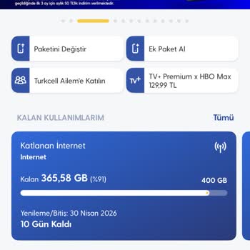 Hediye İnternet Paketi Aktif Değil, Kendi Paketteki GB'ler Hızla Azalıyor