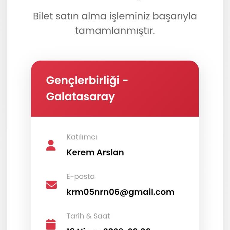 Banabilet'ten Ödenen Maç Biletinin Teslim Edilmemesi Ve 6.730 TL İadesi