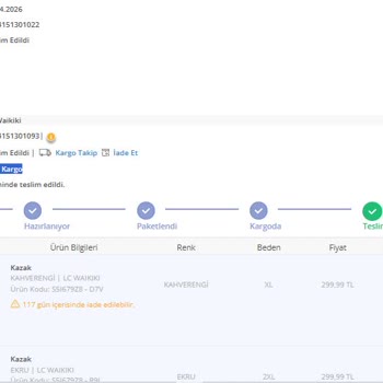 Teslim Edildi Görünmesine Rağmen Paket Elime Ulaşmadı Ve Hediye Çeki Talebi