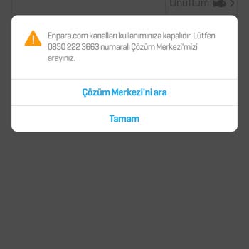 Havale İşlemi Gerçekleşmedi Ve Hesap Bloke Edildi