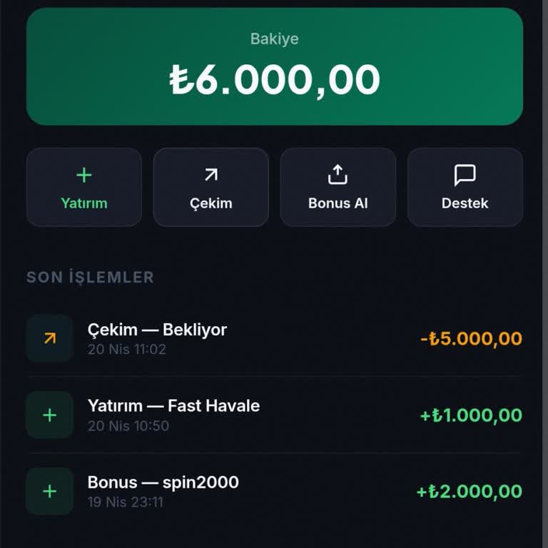 Spinify 5.000 TL Çekim Talebi Verdim Ancak Para Tarafıma Gönderilmedi