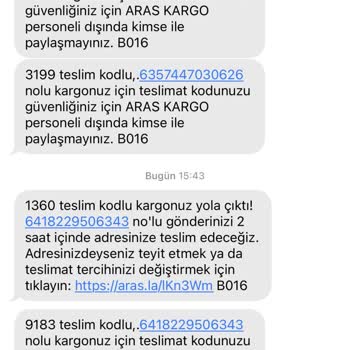 Aras Kargo’da Gerçekleşmeyen Teslimat Ve Kayıp Sipariş Şikayeti