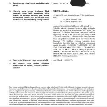 Kaza Sonrası İzin Alınmadan Gönderilen 30.000 TL Mahrumiyet Talebi