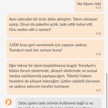 Trendyol'da Beden Uymayan Ferace Ve Eşarp Takımı İadesi Kullanılmış İddiasıyla Reddedildi