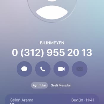 03129552013 “Evet Benim” Deyince Telefonu Kapattılar