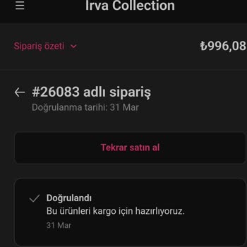 İrva Collection’dan Takı Siparişinde 20 Gün Gecikme Ve Yanıt Almama