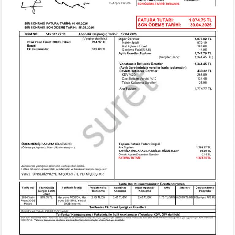 Onaysız Taahhüt Yenilenmesi Ve Fatura Şokuna Karşı İptal Talebi