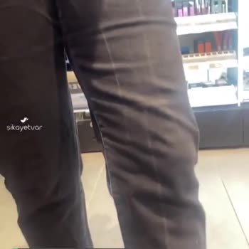 Mavi Kotumda Bir Kere Yıkadım Rengi Gitti Beyaz Çizgiler Oluştu